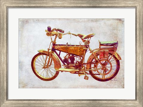 Framed Vintage Motorcycle Print