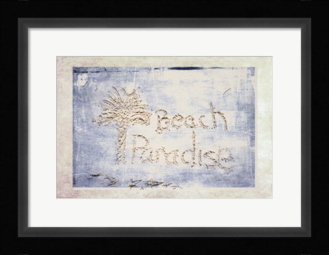 Framed Beach Paradise Print