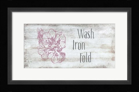 Framed Wash, Iron, Fold Print