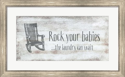 Framed Rock Your Babies Print