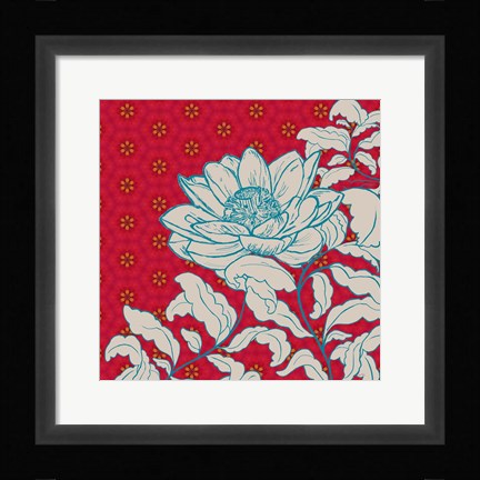 Framed Lotus Bouquet II Print