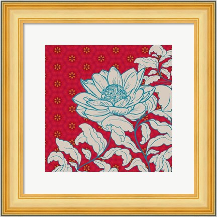 Framed Lotus Bouquet II Print