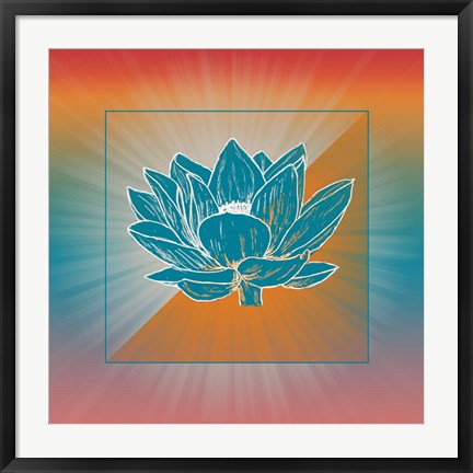 Framed Lotus Blossom Print