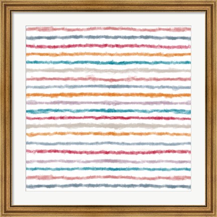 Framed Impressionist Lines Print