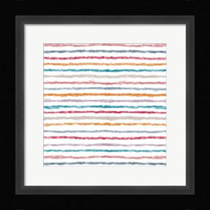 Framed Impressionist Lines Print