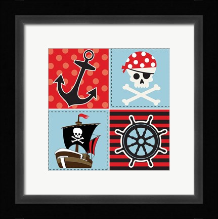 Framed Ahoy Pirate Boy II Print