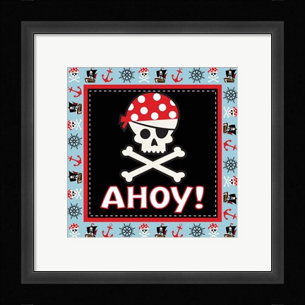 Framed Ahoy Pirate Boy III Print