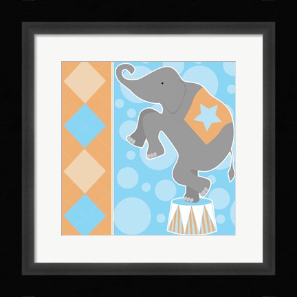 Framed Baby Big Top IX Blue Print
