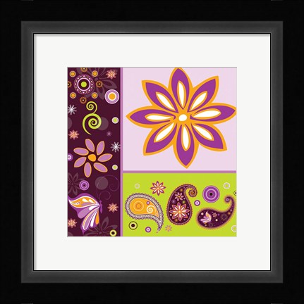 Framed Boho Chic Amethyst XI Print