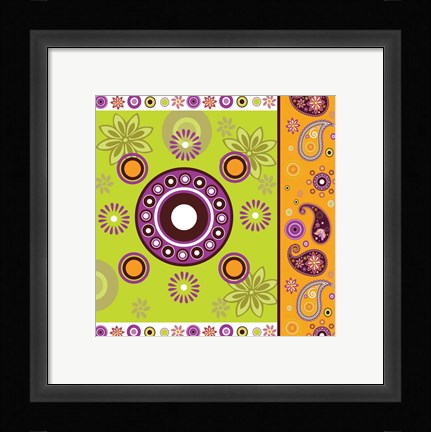 Framed Boho Chic Amethyst XII Print