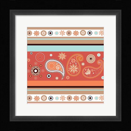 Framed Boho Chic Rust VII Print