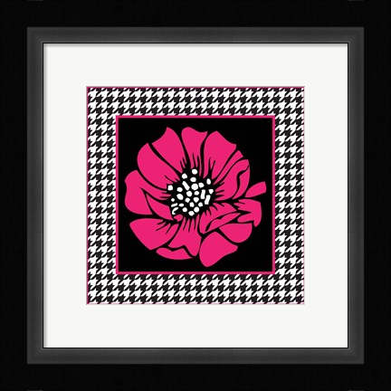 Framed Bold Pink Flower XI Print
