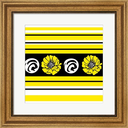 Framed Bold Yellow Flower II Print