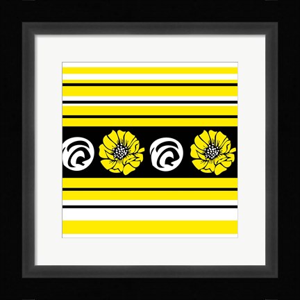 Framed Bold Yellow Flower II Print