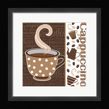 Framed Cafe Au Lait Cocoa Latte IV Print