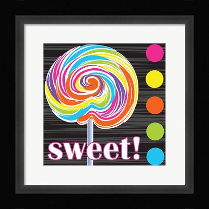 Framed Candy Craze I Print