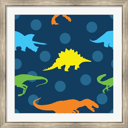 Framed Dinopolooza V Print