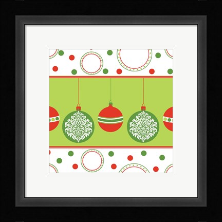 Framed Joyous Holiday V Print