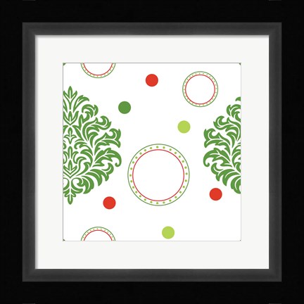 Framed Joyous Holiday IX Print