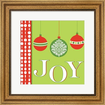 Framed Joyous Holiday X Print