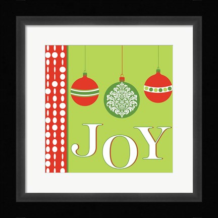 Framed Joyous Holiday X Print