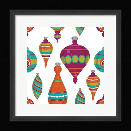 Framed Mod Christmas III Print