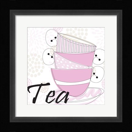 Framed Tea Time V Print