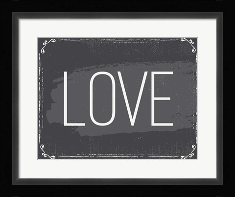 Framed Love Print