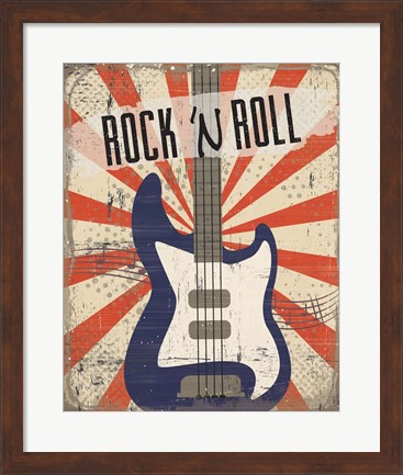 Framed Rock &#39;n Roll Print