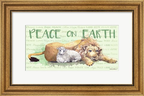 Framed Peace on Earth II Print