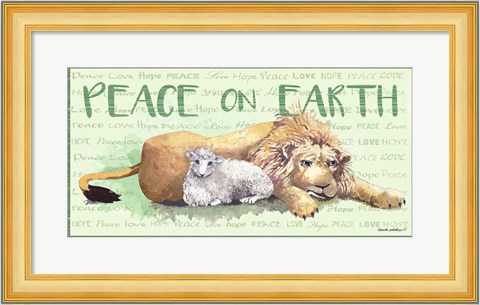Framed Peace on Earth II Print
