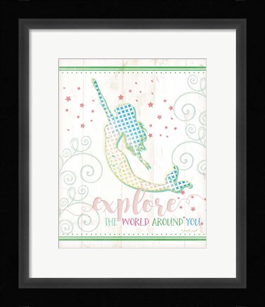 Framed Explore Mermaid Print