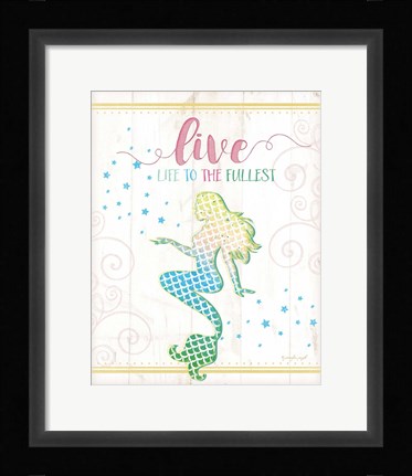 Framed Live Mermaid Print