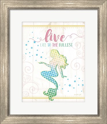 Framed Live Mermaid Print