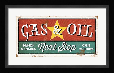 Framed Gas and Oil Print