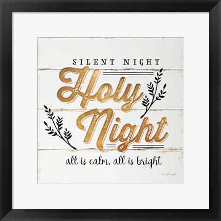Framed Silent Night Print