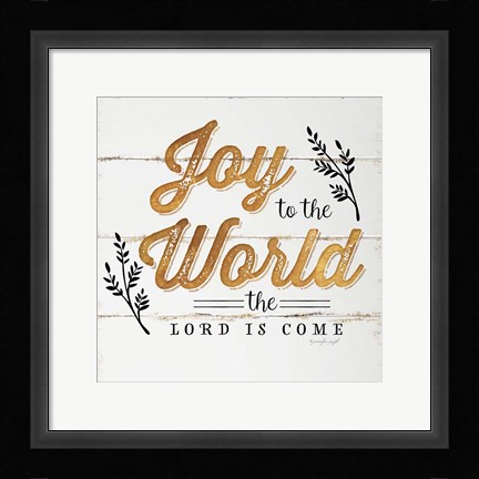 Framed Joy to the World Print