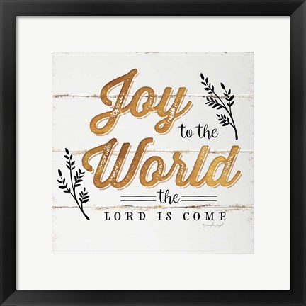 Framed Joy to the World Print
