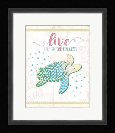 Framed Sea Turtle Print