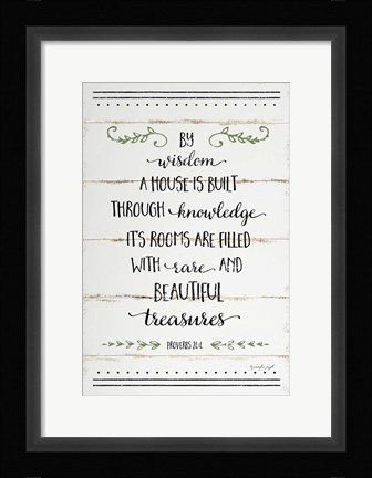 Framed By Wisdom II Print
