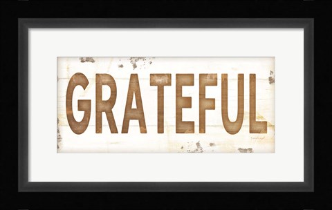 Framed Grateful Print