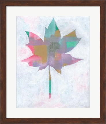Framed Leaf Abstract II Print