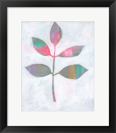 Framed Leaf Abstract III Print