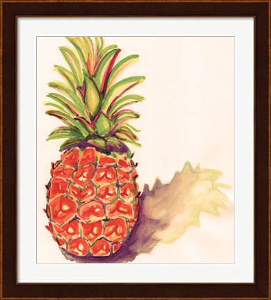 Framed Orange Pineapple Print