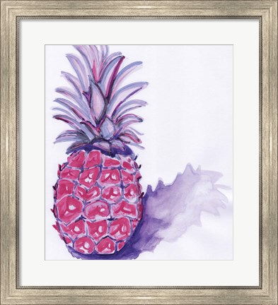 Framed Purple Pineapple Print