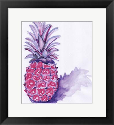 Framed Purple Pineapple Print