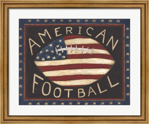 Framed American Football Print