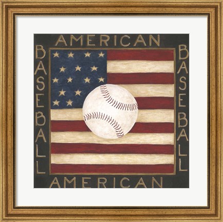 Framed American Baseball Print