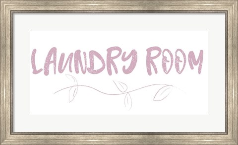 Framed Laundry Room Sketch Print