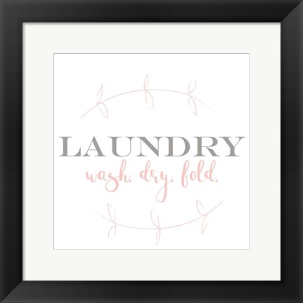 Framed Laundry Vine Print